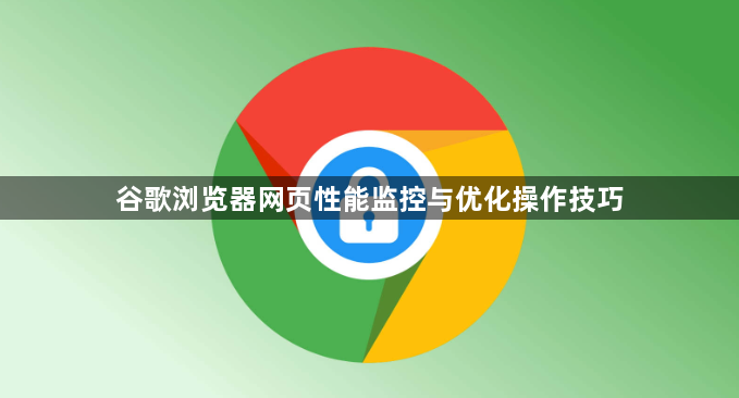 谷歌浏览器网页性能监控与优化操作技巧1