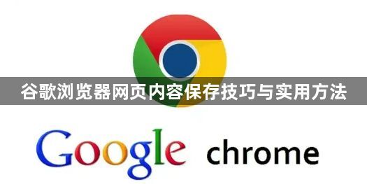 谷歌浏览器网页内容保存技巧与实用方法1